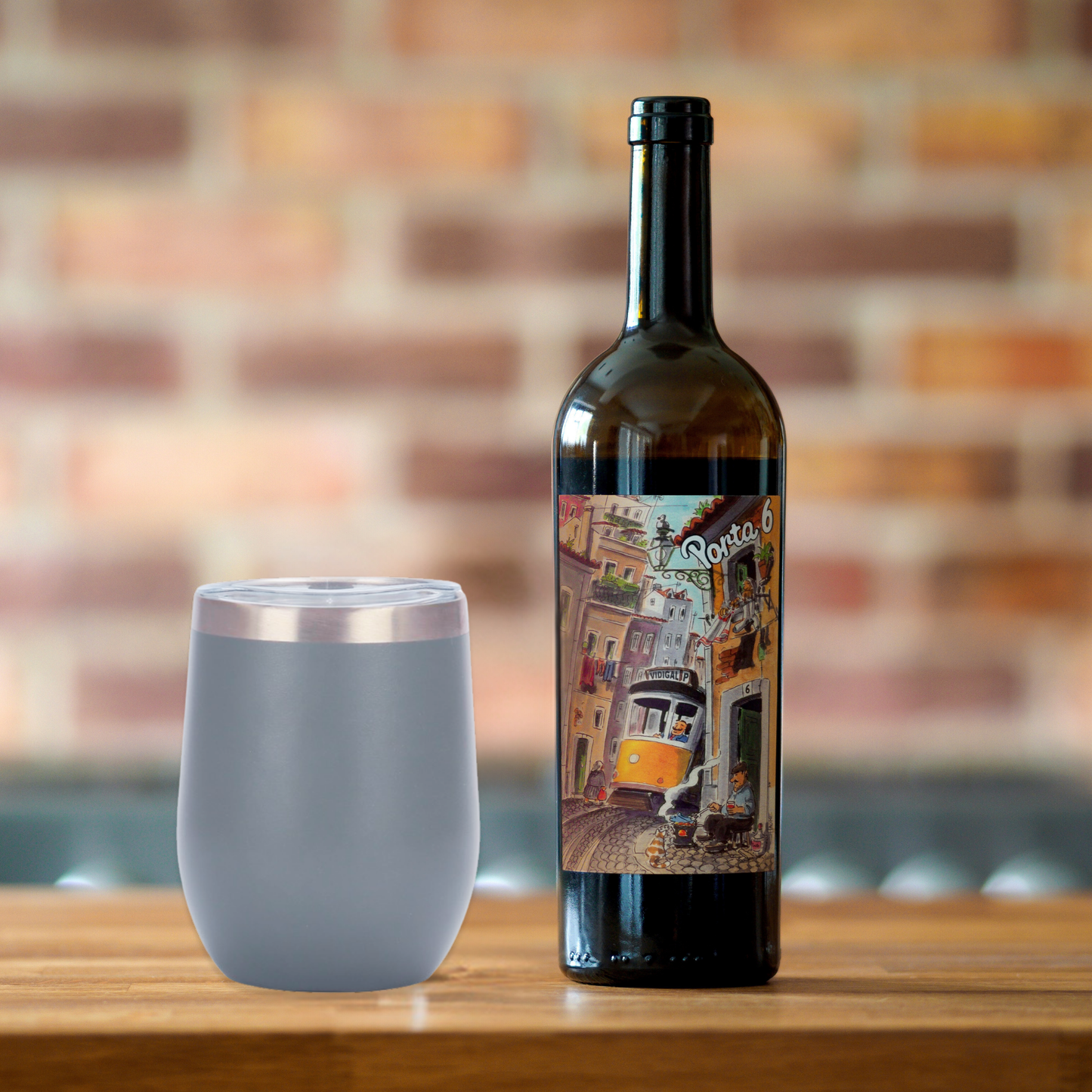 Modern Stemless 12 oz Stainless Steel Wine Tumbler with Vacuum Insulation and Lid set of 4