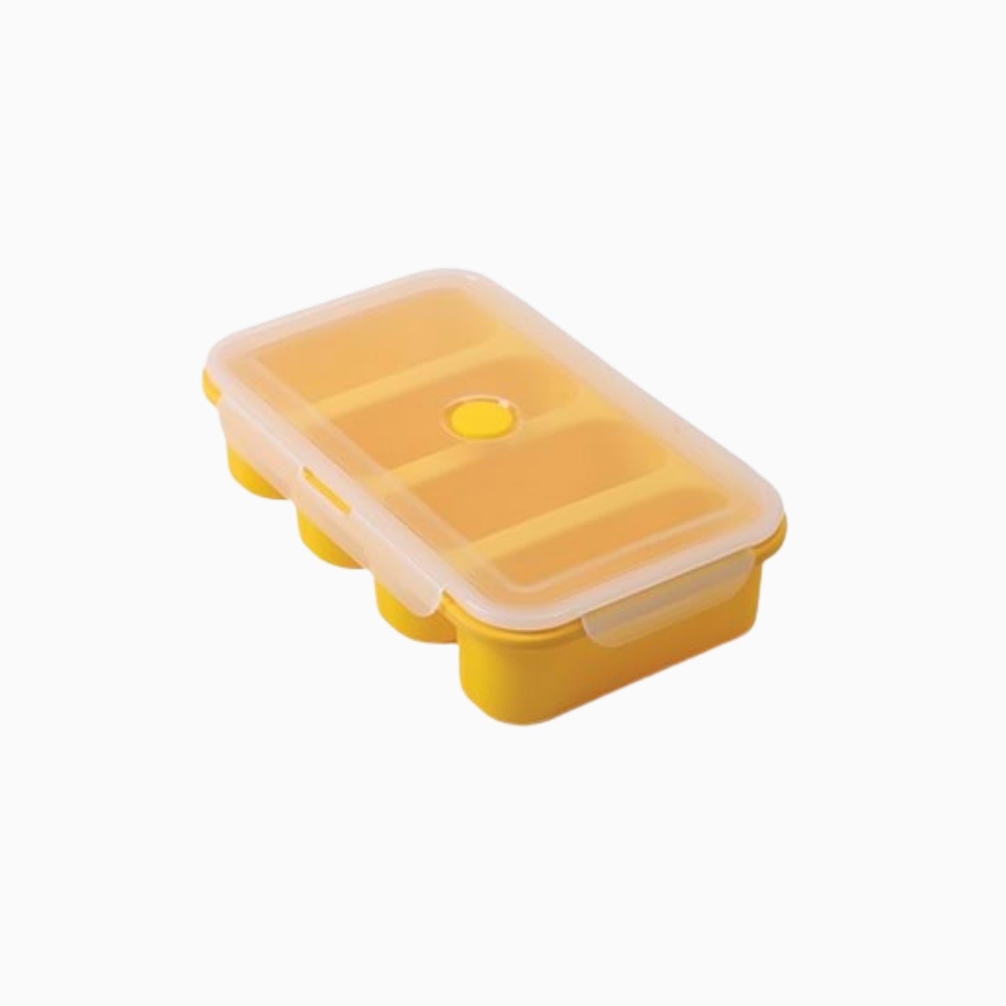 Silicone Stackable Freezer Containers with Lids - 4 Compartments