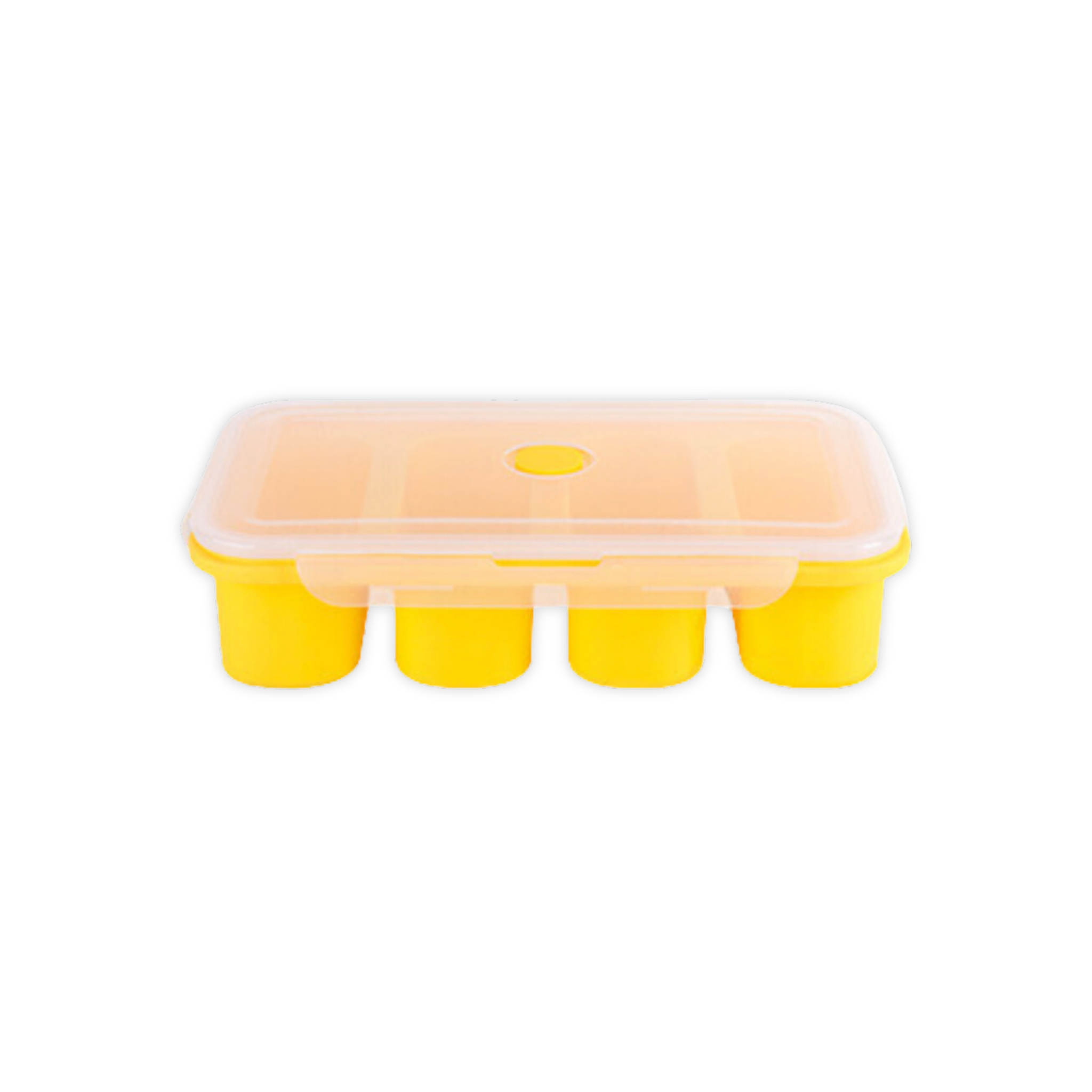 Silicone Stackable Freezer Container with Lid- 4 Compartments
