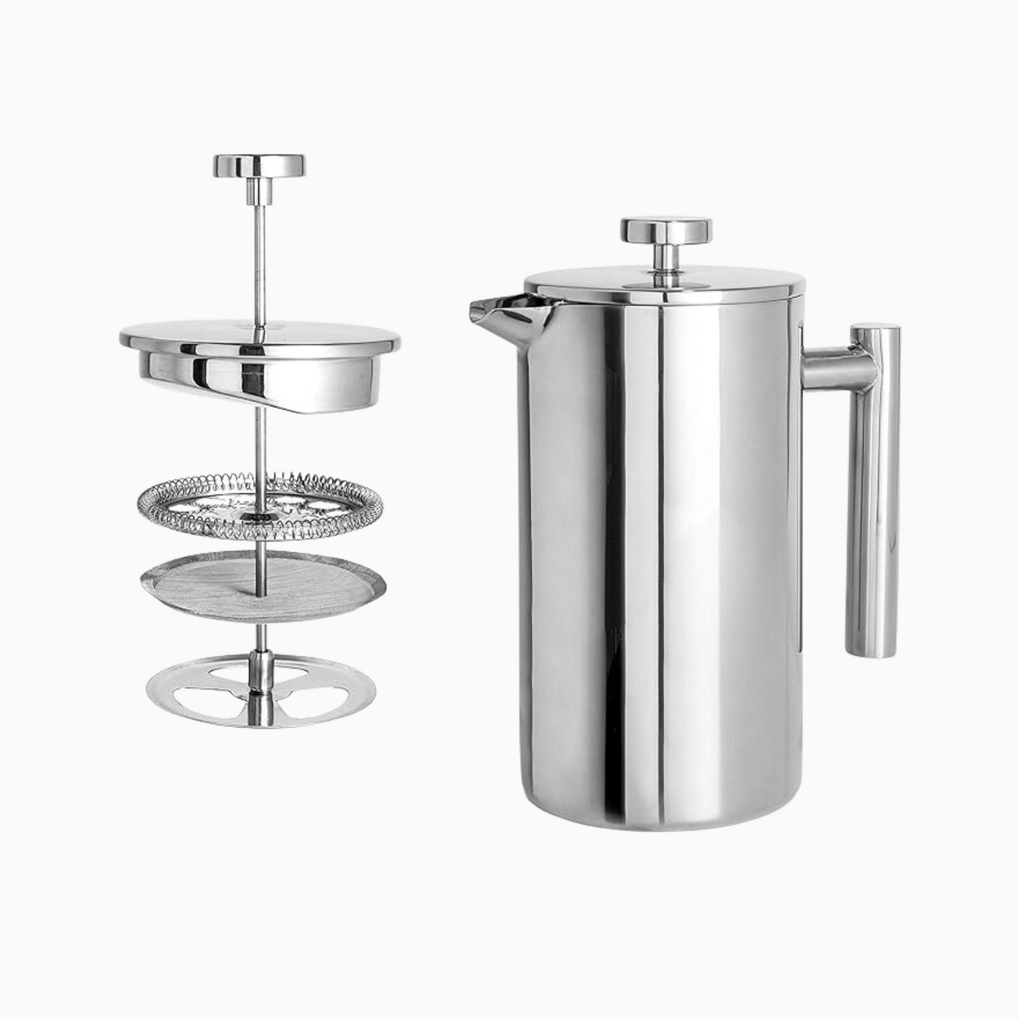 Stainless Steel French Press Coffee Maker 27 oz