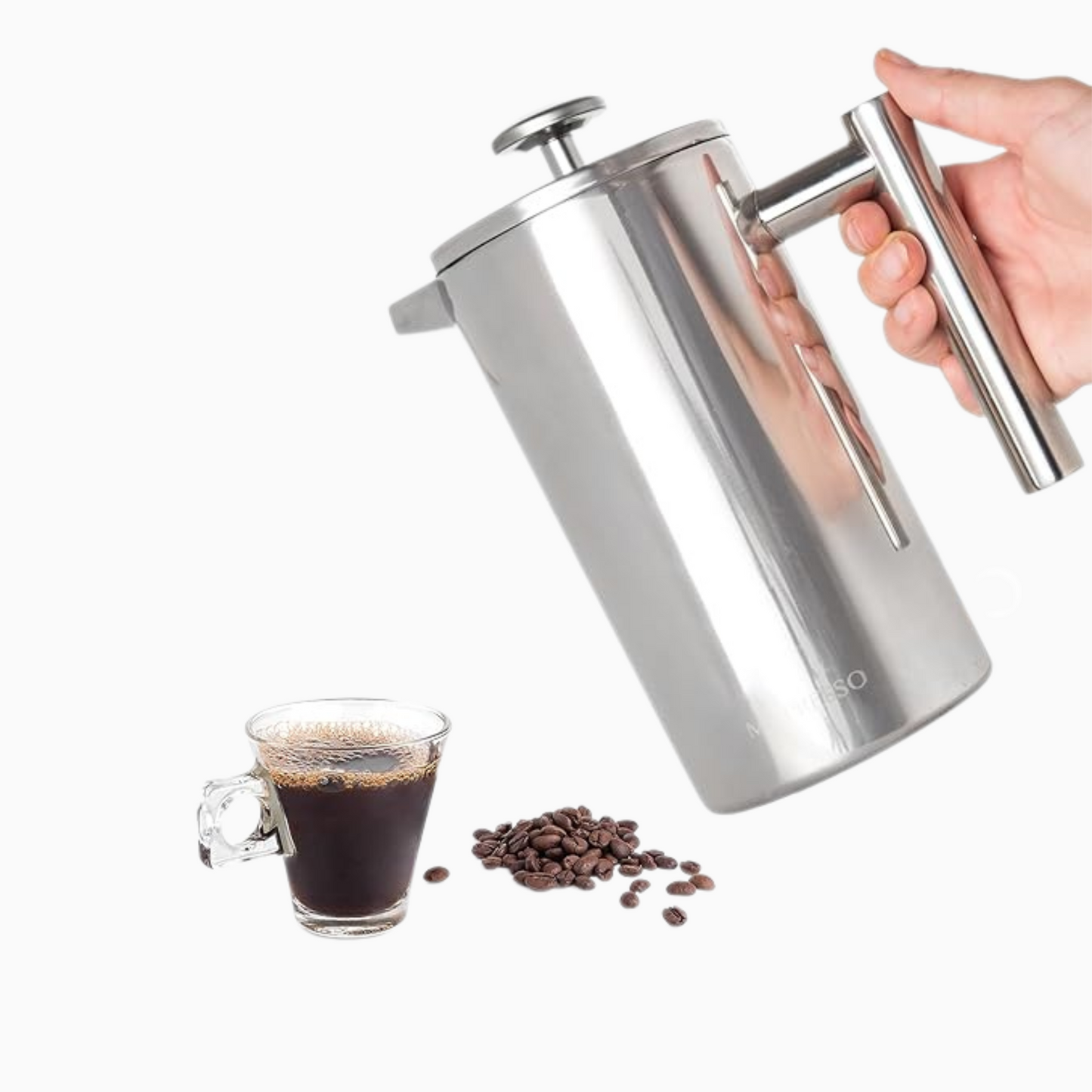 Stainless Steel French Press Coffee Maker 27 oz